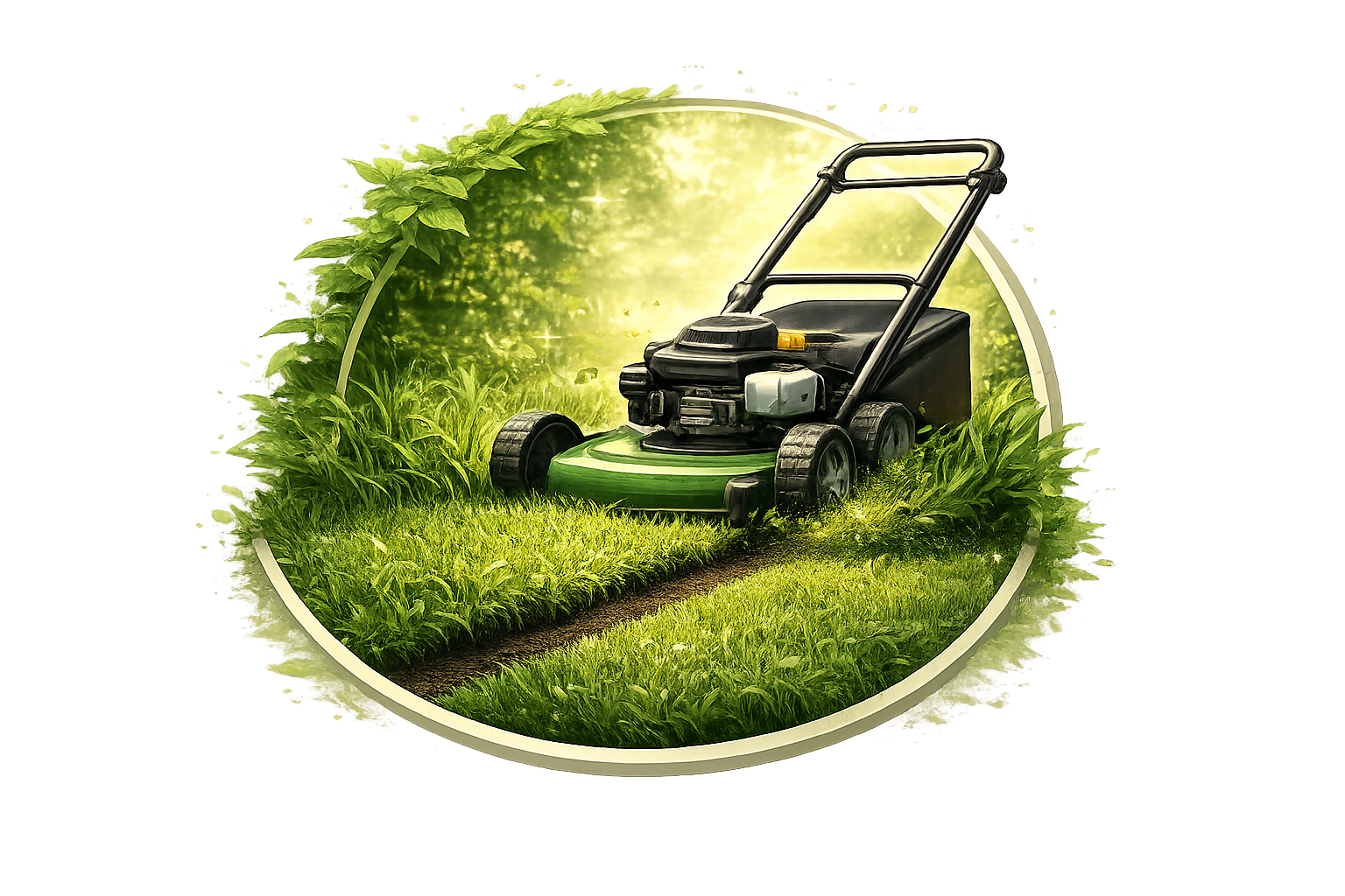 Lawn mowing icon